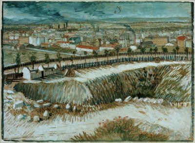 Paisaje industrial – En las afueras de París cerca de Montmartre de Vincent van Gogh