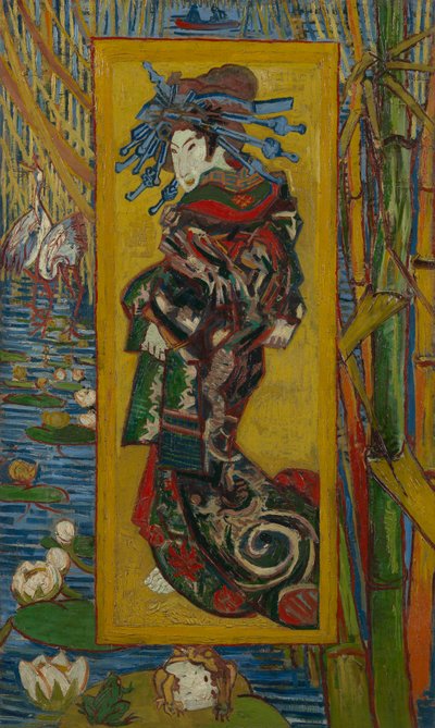Japonaiserie: Cortesana u Oiran (después de Kesai Eisen), París de Vincent van Gogh