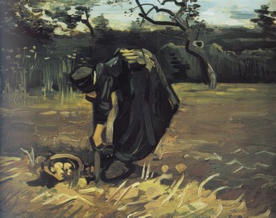Campesina cavando papas de Vincent van Gogh