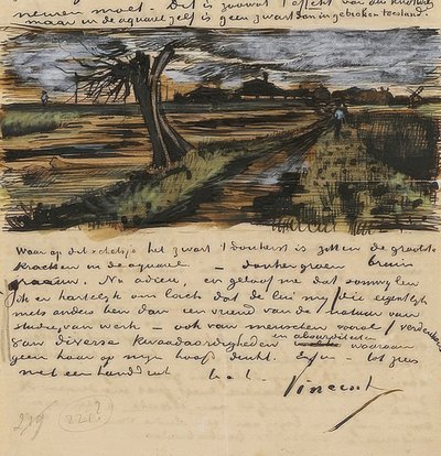Sauce cabecero, carta a Theo van Gogh de Vincent van Gogh