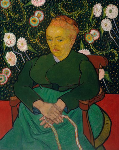 La Berceuse Mujer Meciendo una Cuna, Augustine-Alix Pellicot Roulin, 1851-1930, 1889 de Vincent van Gogh