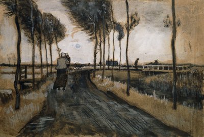 Paisaje con Mujer y Niño de Vincent van Gogh