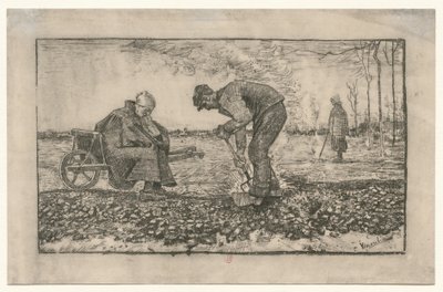 [El trabajo en el campo] de Vincent van Gogh