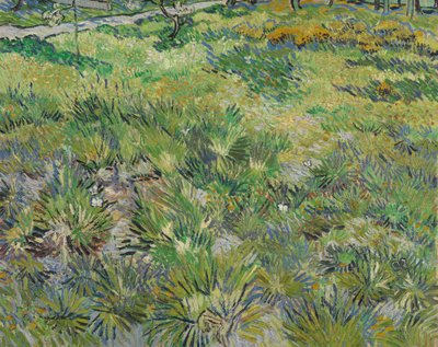 Hierba larga con mariposas, 1890 de Vincent van Gogh