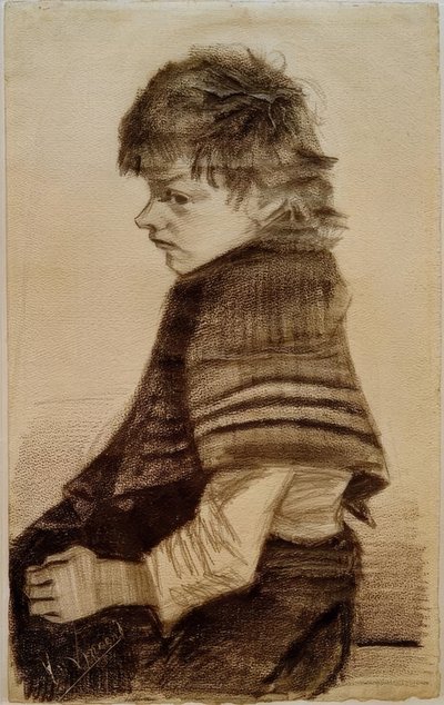 Niña con chal de Vincent van Gogh