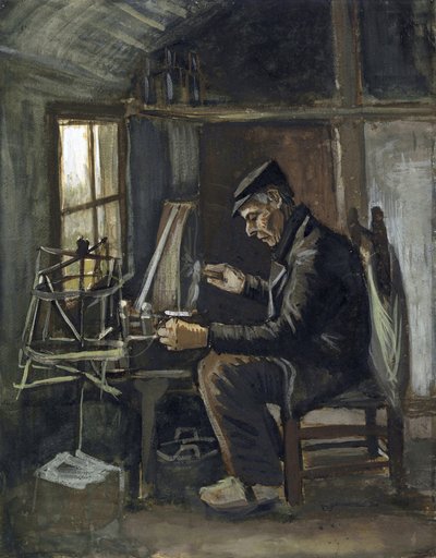 Hombre enrollando hilo de Vincent van Gogh