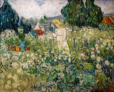 Miss Gachet en su jardín en Auvers-sur-Oise de Vincent van Gogh