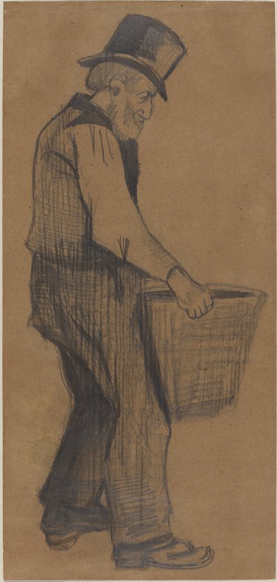 Viejo Llevando un Cubo de Vincent van Gogh