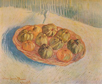 Panier Rempli De Pommes, 1887 de Vincent van Gogh