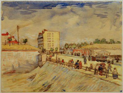 Puerta de la ciudad de París de Vincent van Gogh