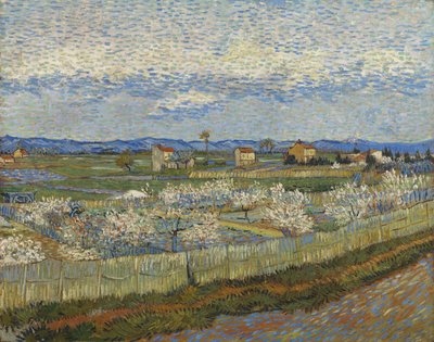 Melocotoneros en flor, 1889 de Vincent van Gogh