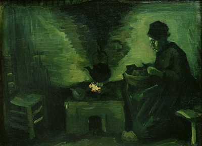 Mujer campesina junto al hogar, c.1885 de Vincent van Gogh