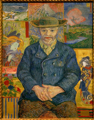 Retrato del Padre Tanguy Pintura de Vincent Van Gogh (1853-1890) de Vincent van Gogh