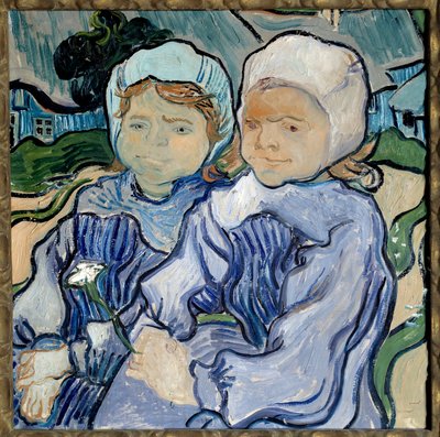 Retrato de dos niñas de Vincent van Gogh