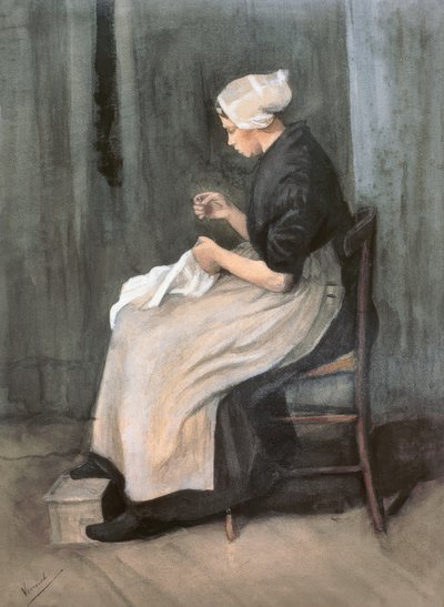 Costurera de Scheveningen de Vincent van Gogh