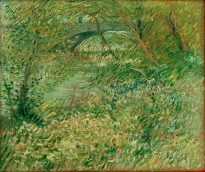 Ribera del Sena en primavera en el Pont de Clichy de Vincent van Gogh