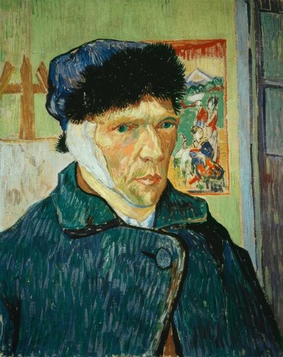 Autorretrato con oreja vendada de Vincent van Gogh