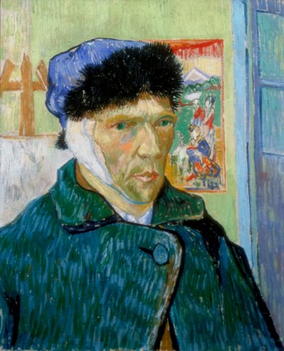 Autorretrato con oreja vendada, 1889 de Vincent van Gogh
