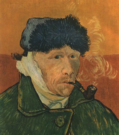 Autorretrato con oreja vendada y pipa, febrero de 1889 de Vincent van Gogh