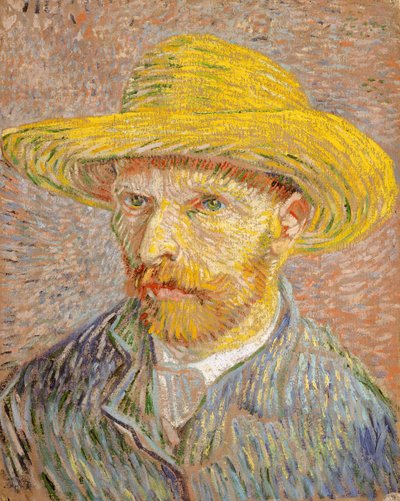 Autorretrato con sombrero de paja (anverso: El pelador de patatas) de Vincent van Gogh
