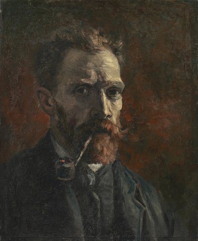 Autorretrato con pipa de Vincent van Gogh