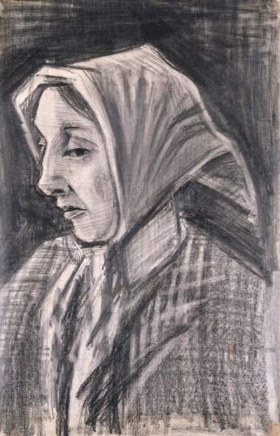 Sien, mirando a la izquierda de Vincent van Gogh