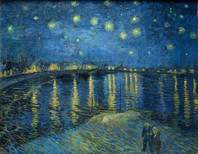 Noche estrellada sobre el Ródano de Vincent van Gogh