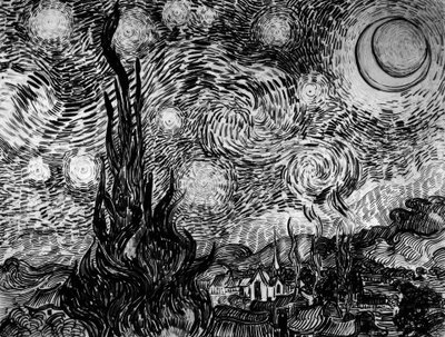 Noche estrellada de Vincent van Gogh