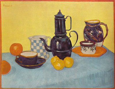Naturaleza muerta con cafetera, 1888, 1937 de Vincent van Gogh