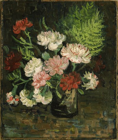 Naturaleza muerta con claveles, 1886 de Vincent van Gogh