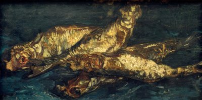Naturaleza muerta con arenques de Vincent van Gogh
