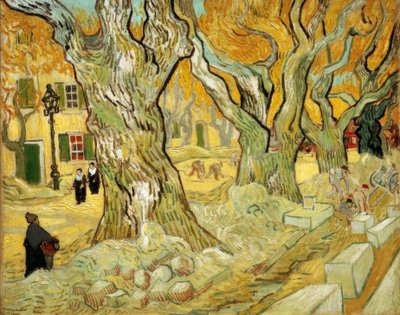 Trabajadores de la calle en Saint-Remy de Vincent van Gogh