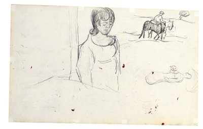 Estudios sobre la mujer y el paisaje campesino de Vincent van Gogh