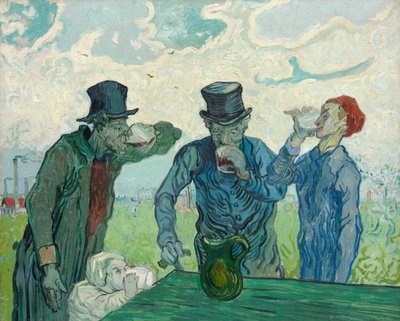 Los bebedores, 1890 de Vincent van Gogh
