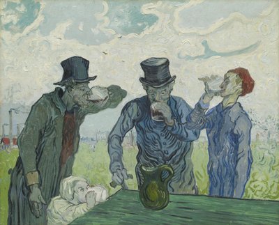 Los bebedores, 1890 de Vincent van Gogh