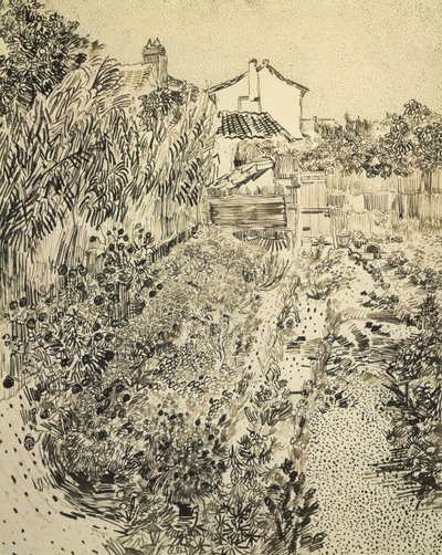 El jardín de flores, 1888 de Vincent van Gogh