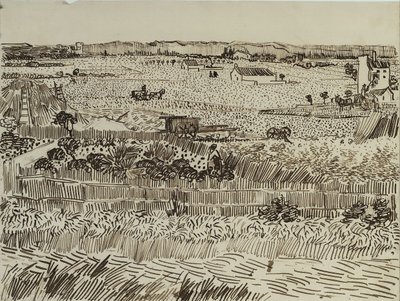 La Cosecha en Provenza para Émile Bernard, 1888 de Vincent van Gogh