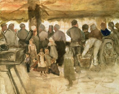El mercado de patatas, 1882 de Vincent van Gogh