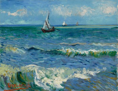 El mar cerca de Saintes-Maries-de-la-Mer de Vincent van Gogh