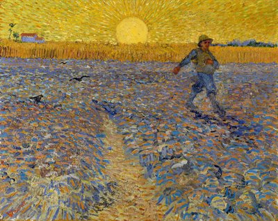 El sembrador, c.1888 (óleo sobre lienzo) de Vincent van Gogh