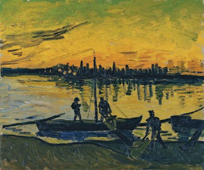 Los estibadores en Arles, 1888 de Vincent van Gogh