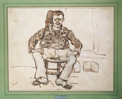 El zuavo, sentado, 1888 de Vincent van Gogh