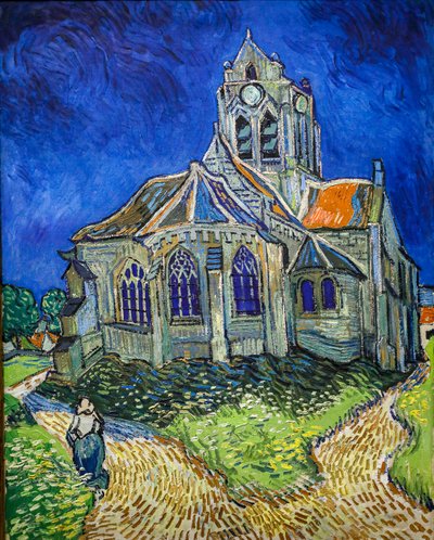 La iglesia de Auvers-Sur-Oise, vista desde la cabecera de Vincent van Gogh