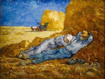 La línea del meridiano también conocida como La Siesta de Vincent van Gogh