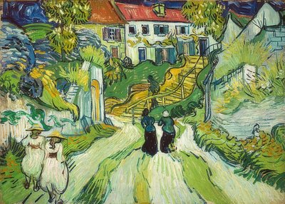 Escalera en Auvers de Vincent van Gogh