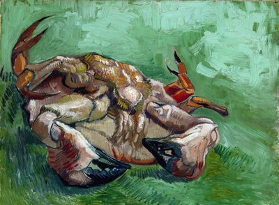 "Un cangrejo acostado boca arriba" Pintura de Vincent van Gogh (1853-1890) 1889 Dim 38x46,5 cm Museo Van Gogh, Amsterdam de Vincent van Gogh