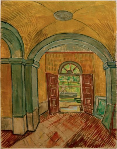 Vestíbulo en el sanatorio de Vincent van Gogh