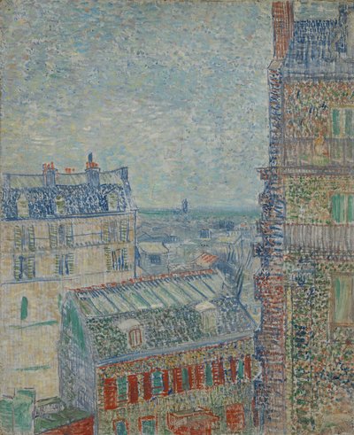Vista de París desde el apartamento de Theo en la Rue Lepic de Vincent van Gogh