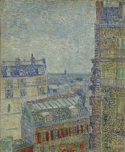 Vista de París desde el apartamento de Theo en la rue Lepic de Vincent van Gogh