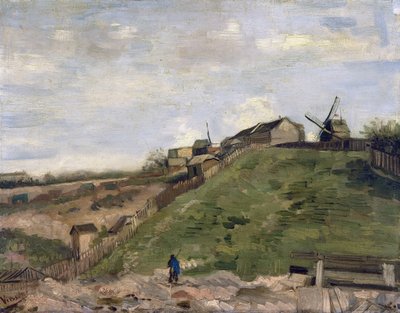""Vista de la Butte Montmartre con la cantera de piedra"" (La colina de Montmartre con la cantera de piedra) Pintura de Vincent van Gogh (1853-1890) 1886 Dim 32 X 41 cm Amsterdam, museo Van Gogh de Vincent van Gogh